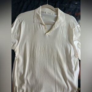 Suitsupply Off-White Cotton Silk Blend Shirt